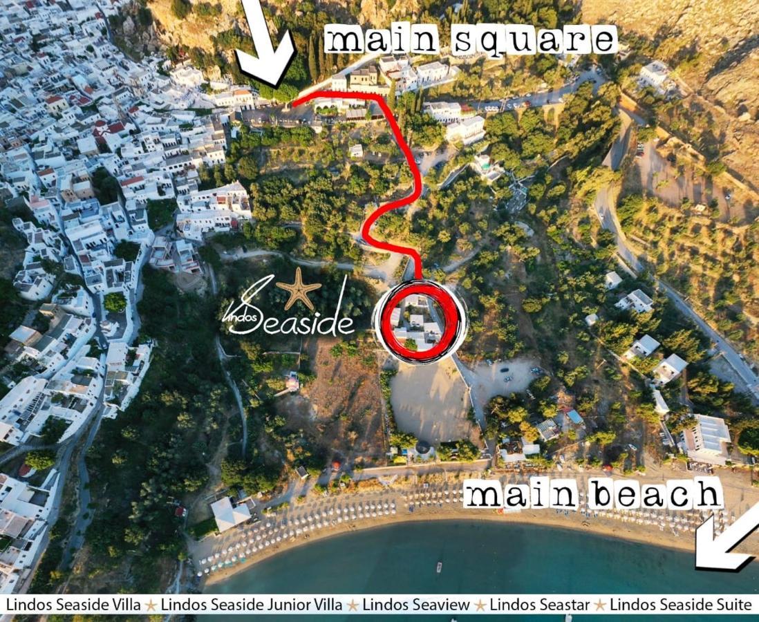 Lindos Seastar Apartment ภายนอก รูปภาพ